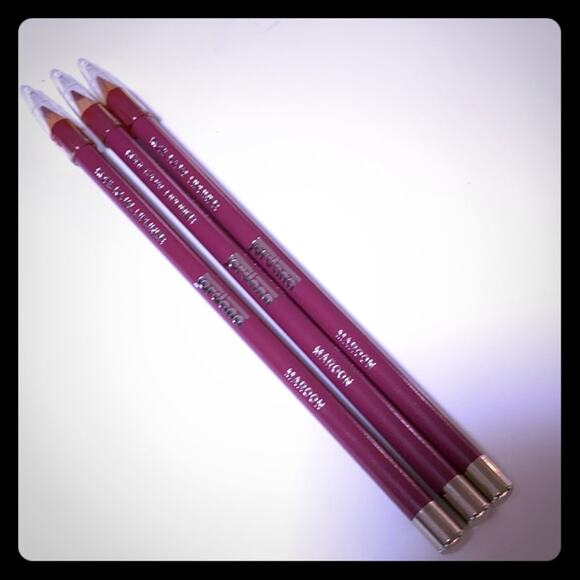 NEW (3) Jordana LIP LINER PENCILS Maroon Lip Color Contour Made In USA Lipliner - Picture 2 of 5